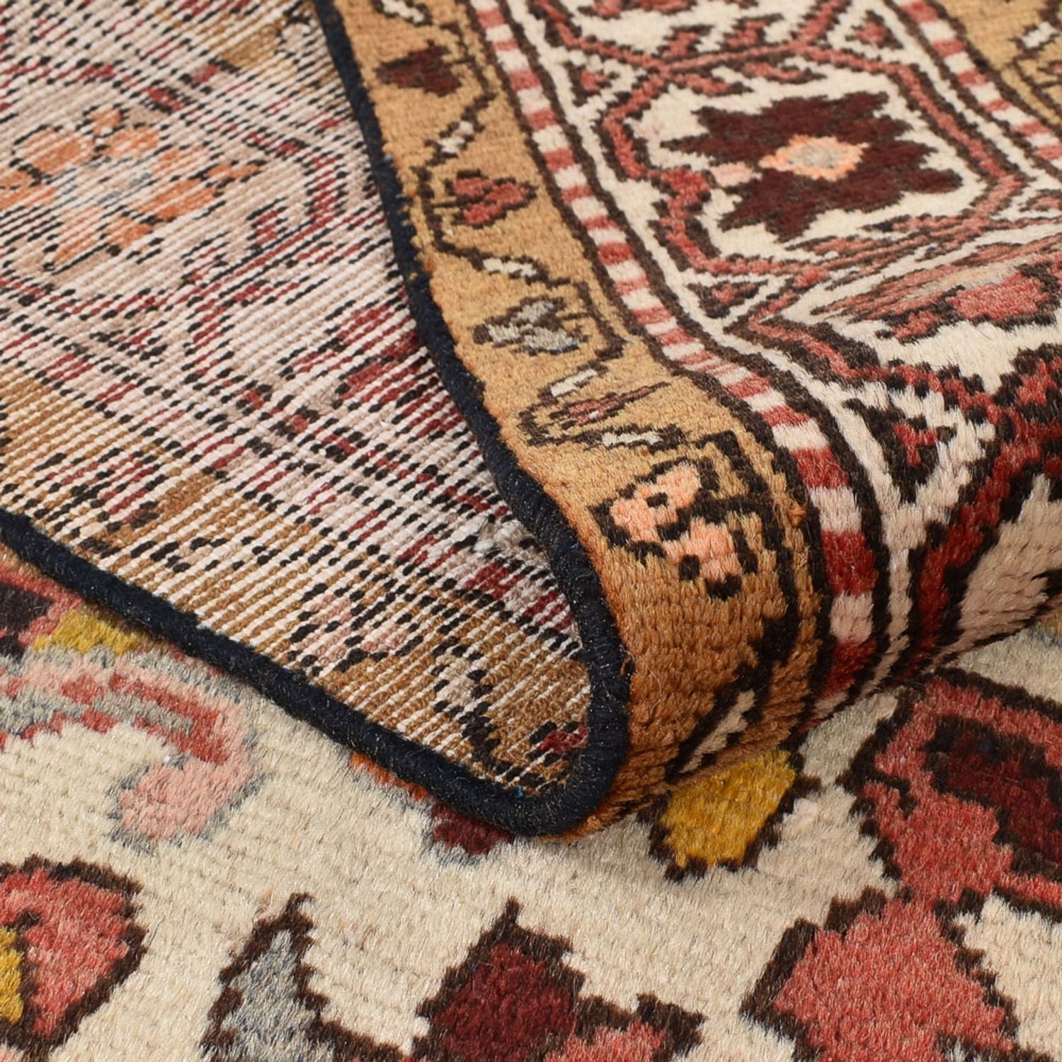 Alfombra persa - Nómada - 295 x 154 cm - beige oscuro