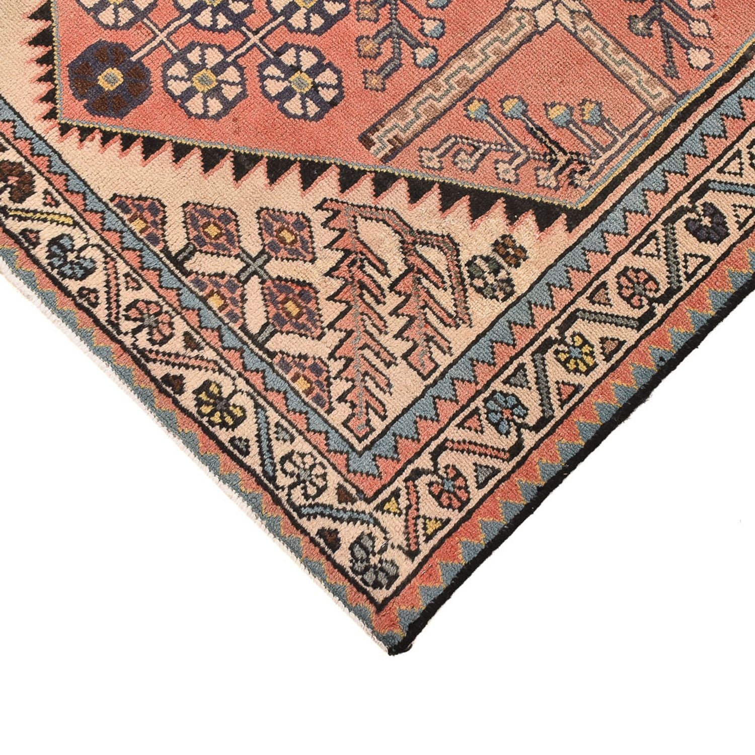 Alfombra persa - Nómada - 141 x 103 cm - rojo claro
