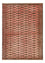 Alfombra Turkaman - 128 x 90 cm - rojo claro