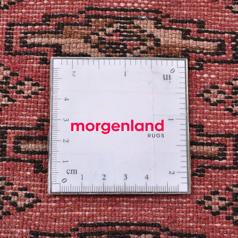 Alfombra Turkaman - 128 x 90 cm - rojo claro
