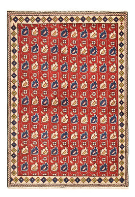 Alfombra persa - Tabriz - 140 x 96 cm - rojo