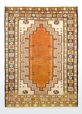 Alfombra Turkaman - 86 x 56 cm - multicolor
