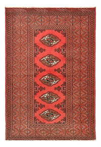 Alfombra Turkaman - 144 x 98 cm - rojo
