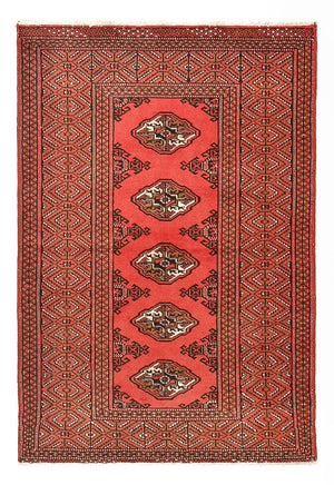 Alfombra Turkaman - 144 x 98 cm - rojo