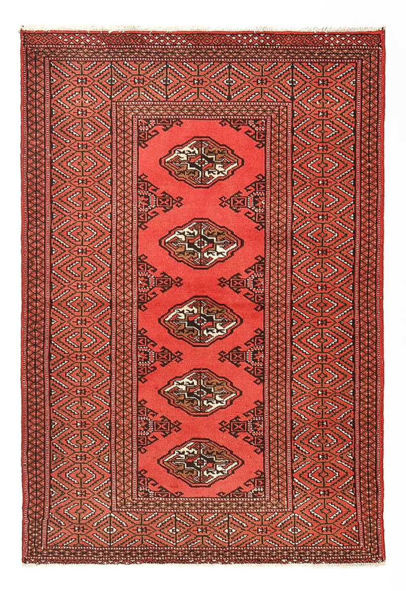 Alfombra Turkaman - 144 x 98 cm - rojo
