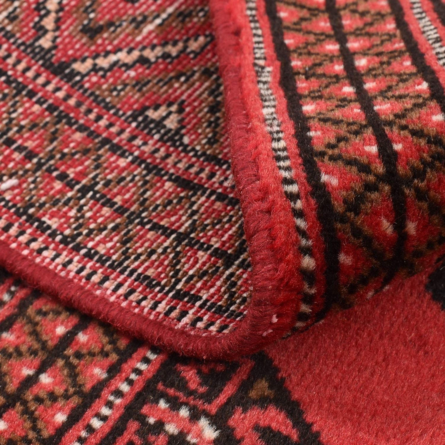 Alfombra Turkaman - 144 x 98 cm - rojo