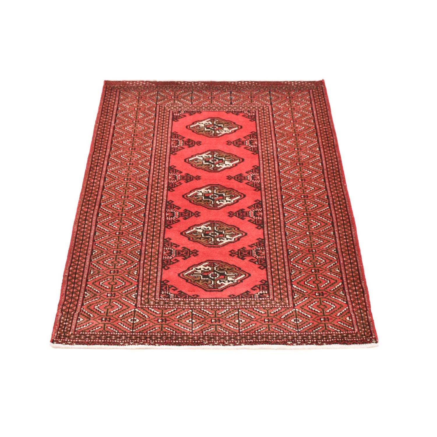 Alfombra Turkaman - 144 x 98 cm - rojo