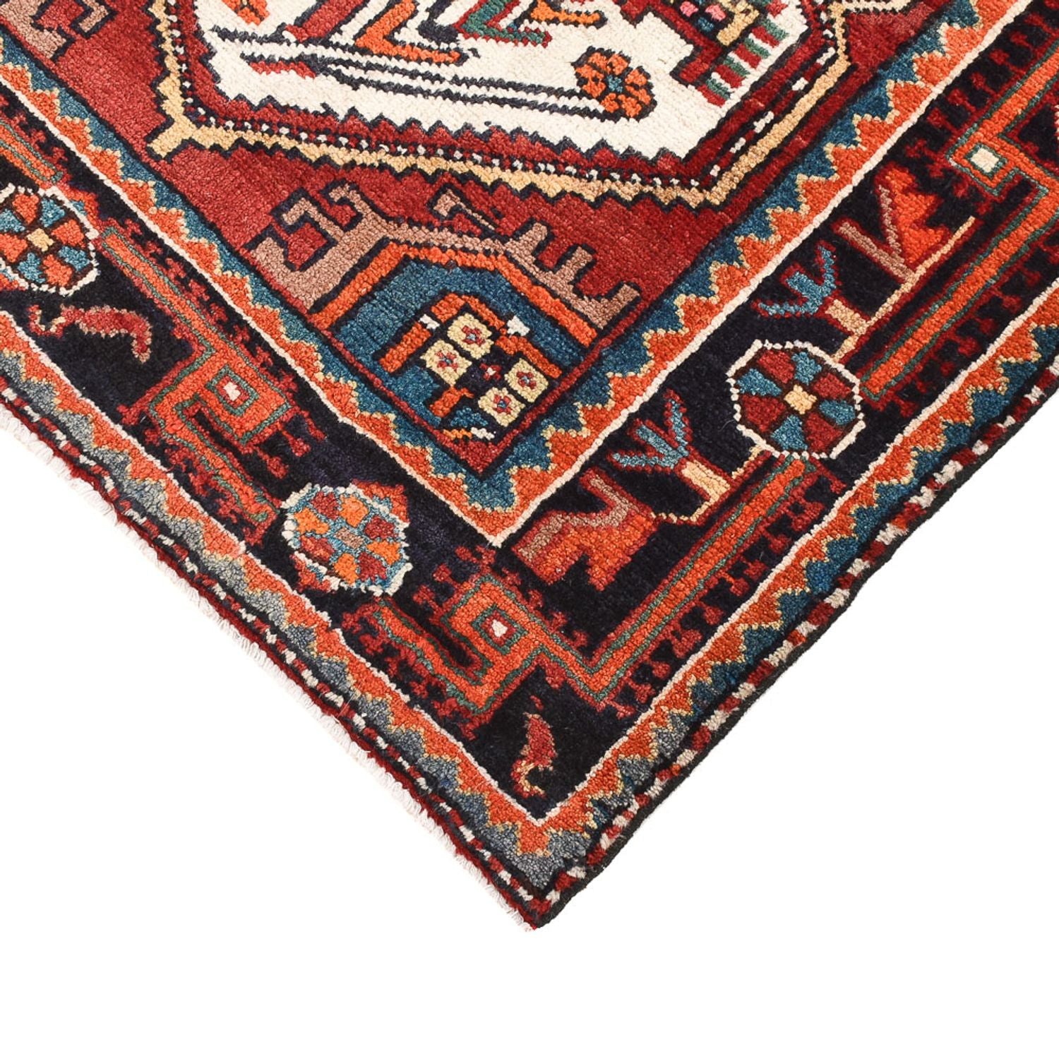 Alfombra persa - Nómada - 142 x 93 cm - multicolor