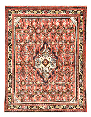 Alfombra persa - Nómada - 143 x 109 cm - rojo claro