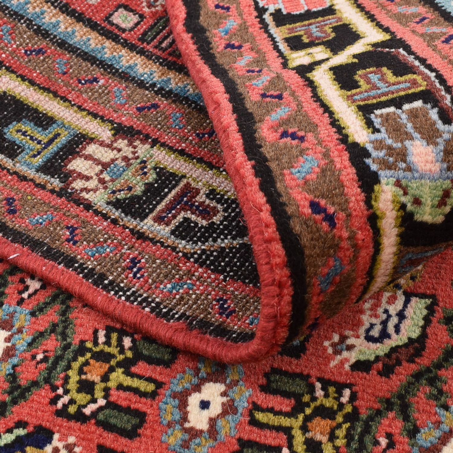Alfombra persa - Nómada - 143 x 109 cm - rojo claro