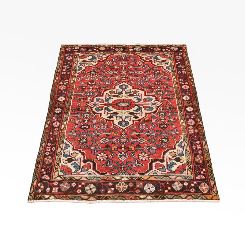 Alfombra persa - Nómada - 151 x 99 cm - rojo claro