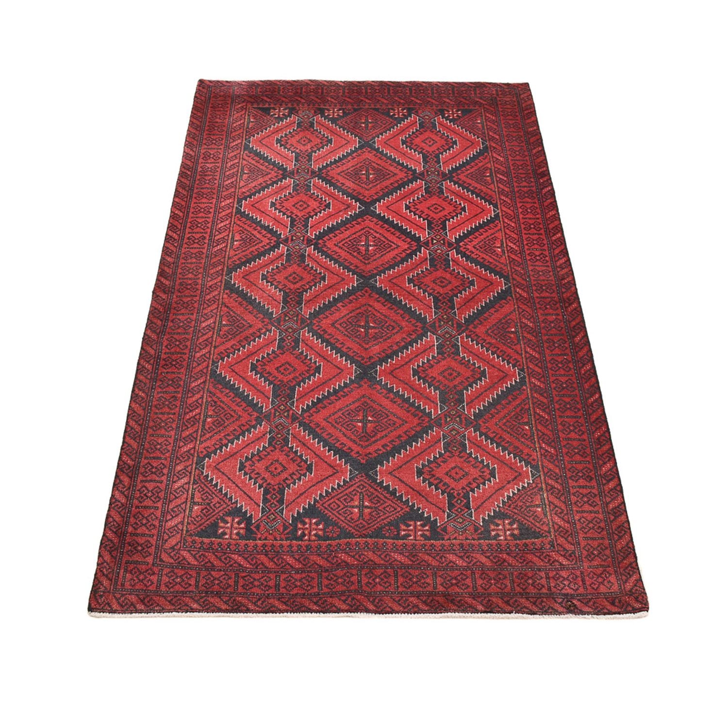Alfombra de pasillo Alfombra Belutsch - 188 x 100 cm - rojo