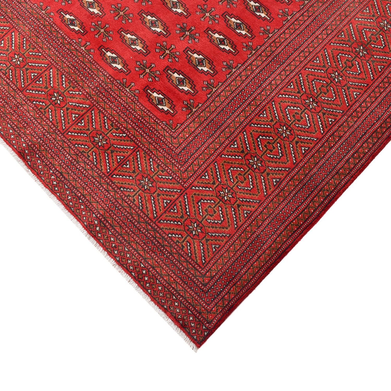 Alfombra Turkaman - 385 x 304 cm - rojo