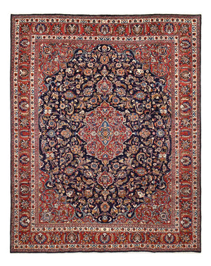 Alfombra persa - Clásica - 374 x 293 cm - azul oscuro