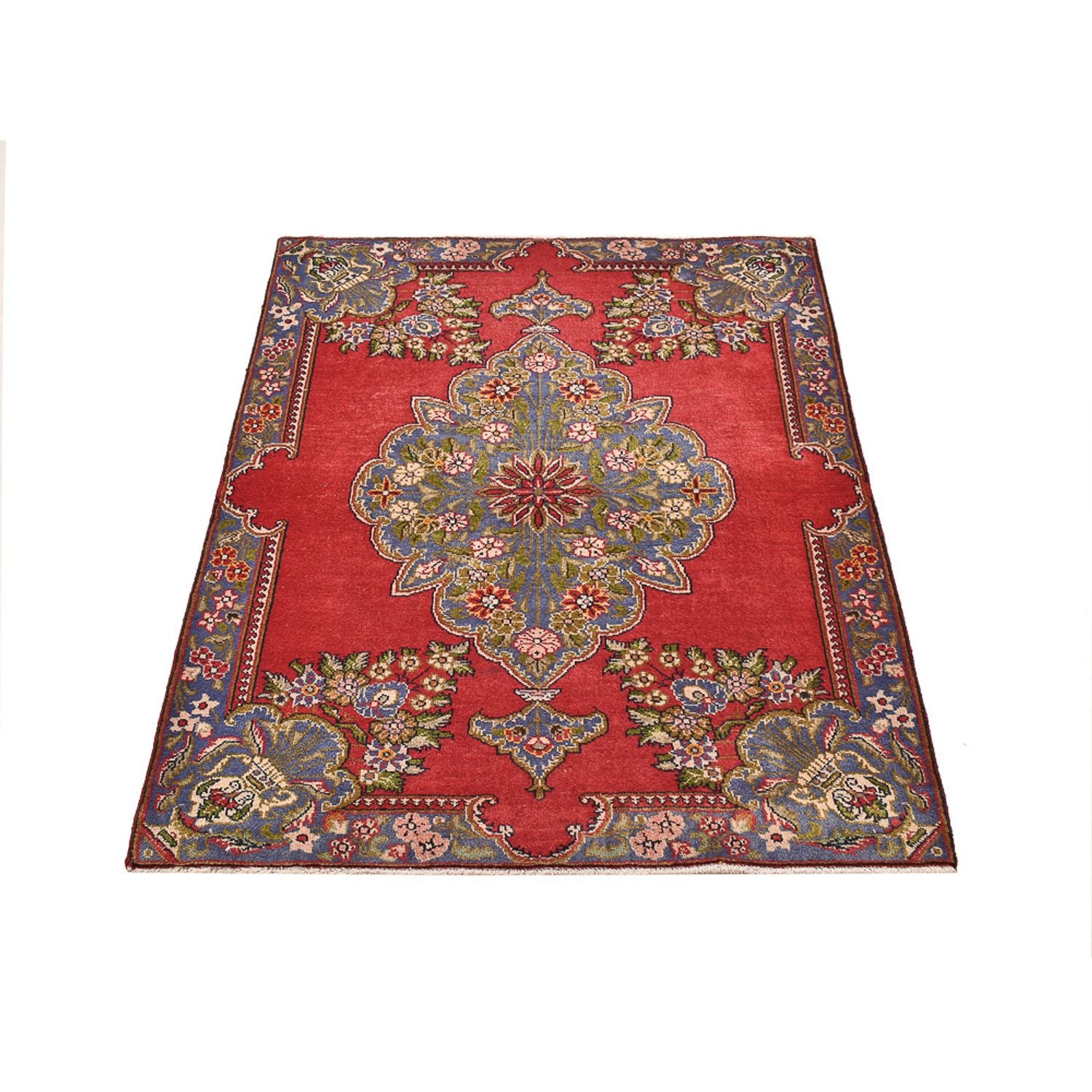 Alfombra persa - Tabriz - 142 x 100 cm - rojo