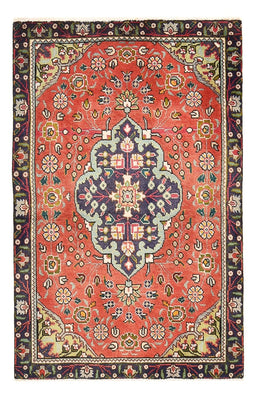 Alfombra persa - Tabriz - 139 x 90 cm - rojo claro