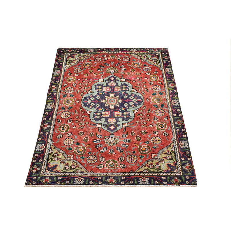 Alfombra persa - Tabriz - 139 x 90 cm - rojo claro
