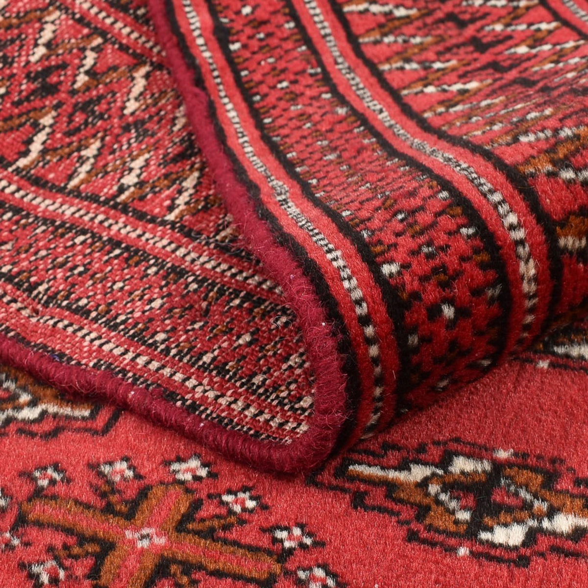 Alfombra Turkaman - 138 x 98 cm - rojo