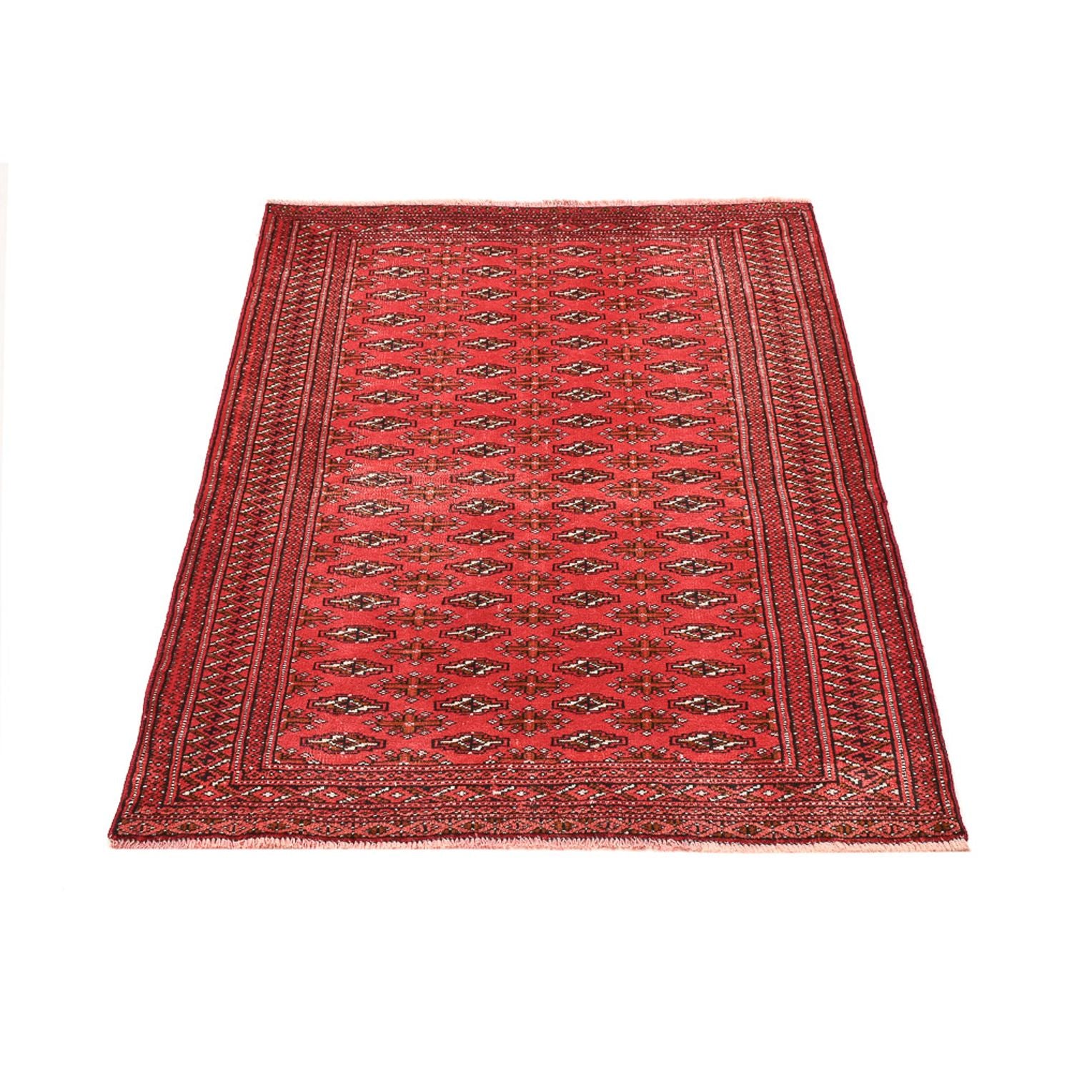 Alfombra Turkaman - 138 x 98 cm - rojo
