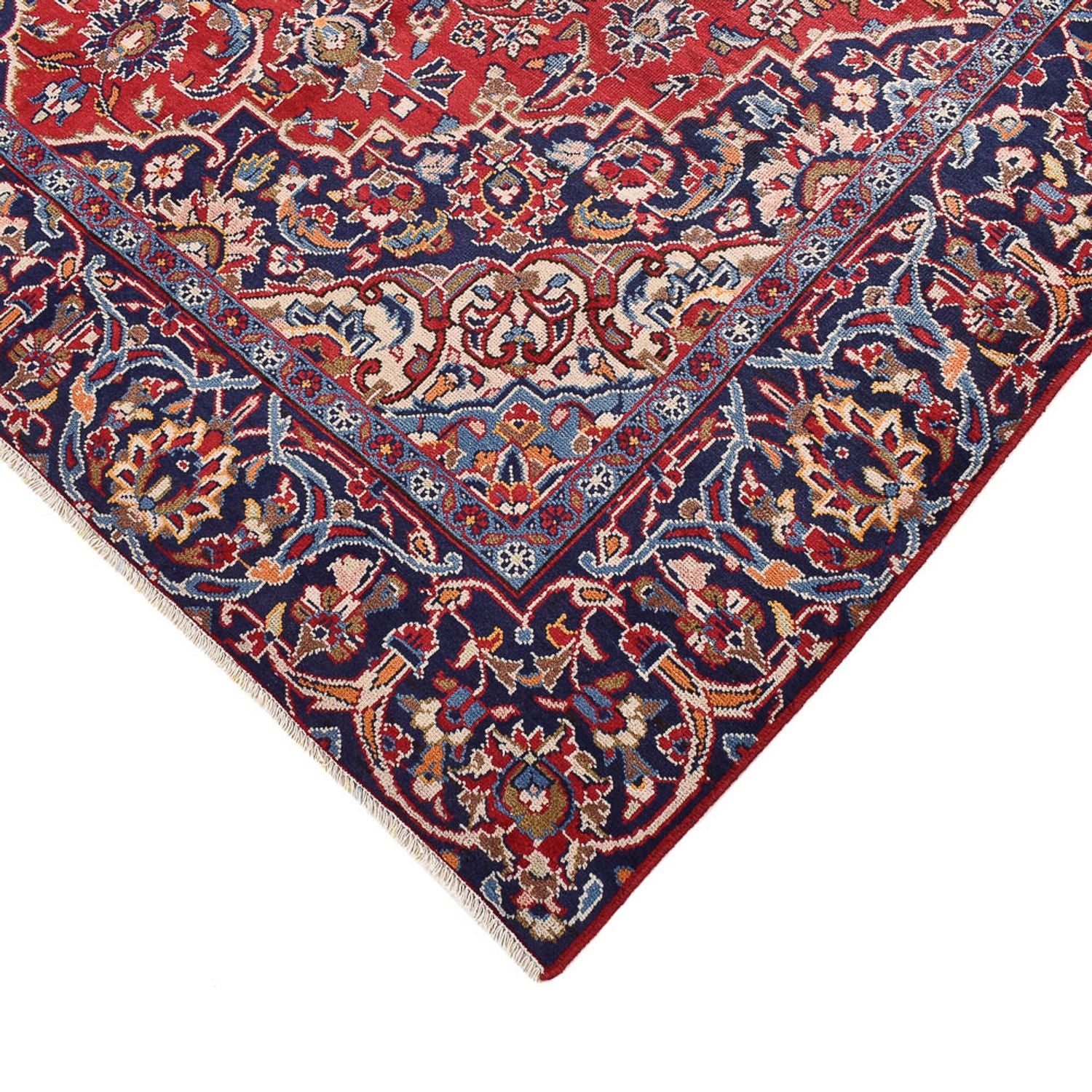 Alfombra persa - Keshan - 343 x 219 cm - rojo