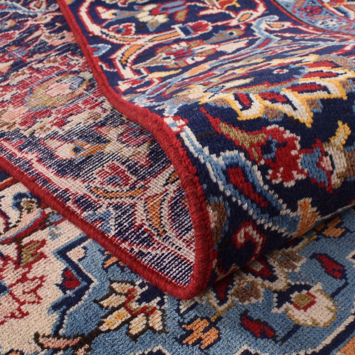 Alfombra persa - Keshan - 343 x 219 cm - rojo