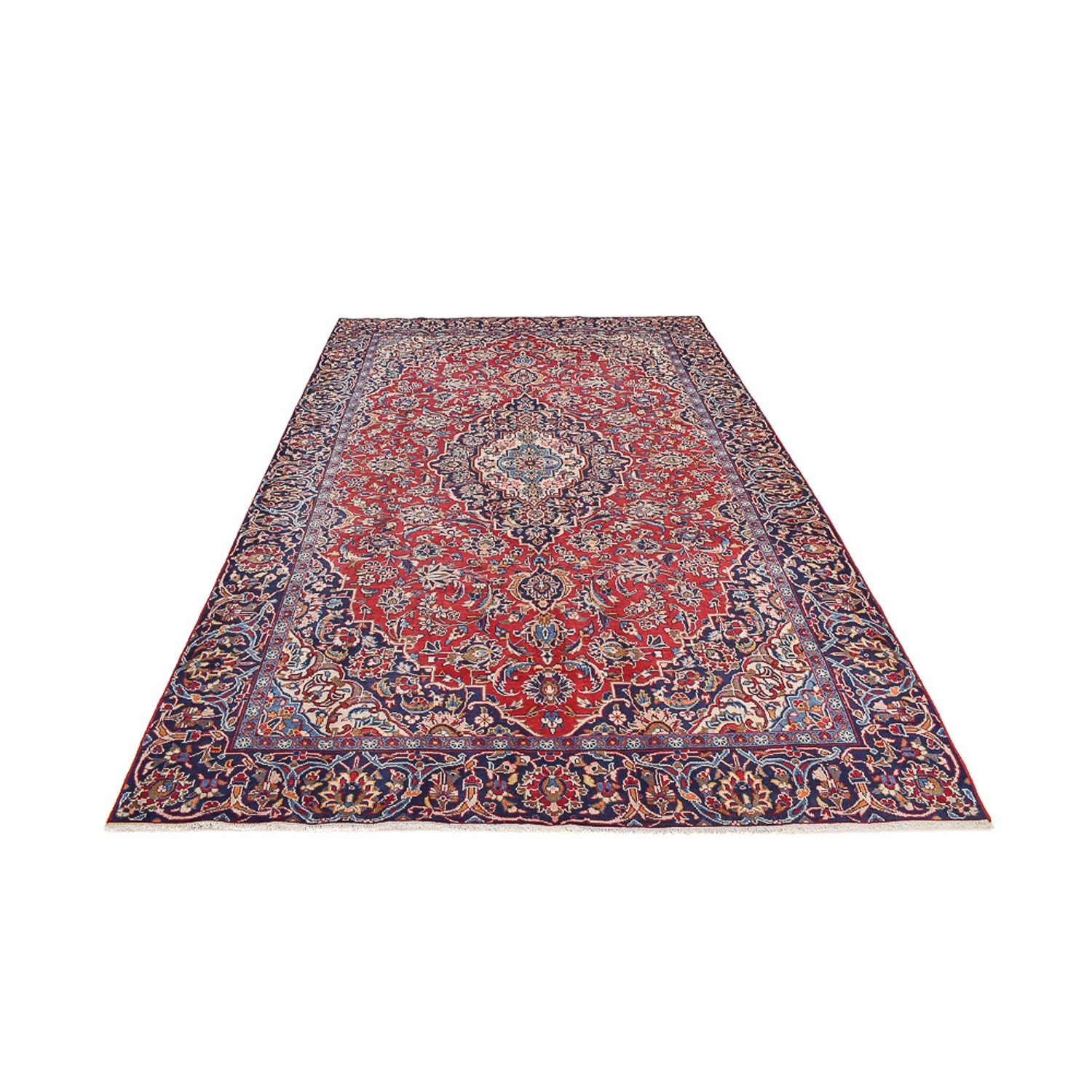 Alfombra persa - Keshan - 343 x 219 cm - rojo
