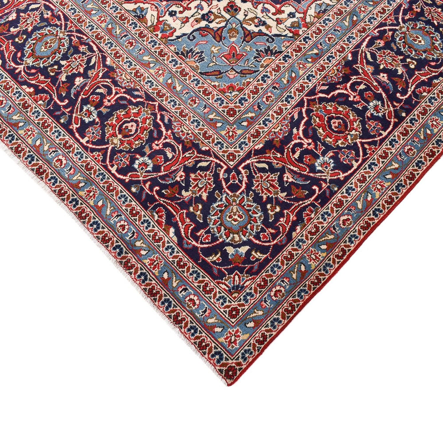 Alfombra persa - Keshan - 403 x 290 cm - rojo