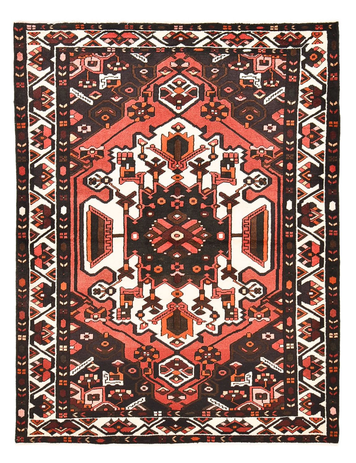 Alfombra persa - Nómada - 218 x 165 cm - multicolor
