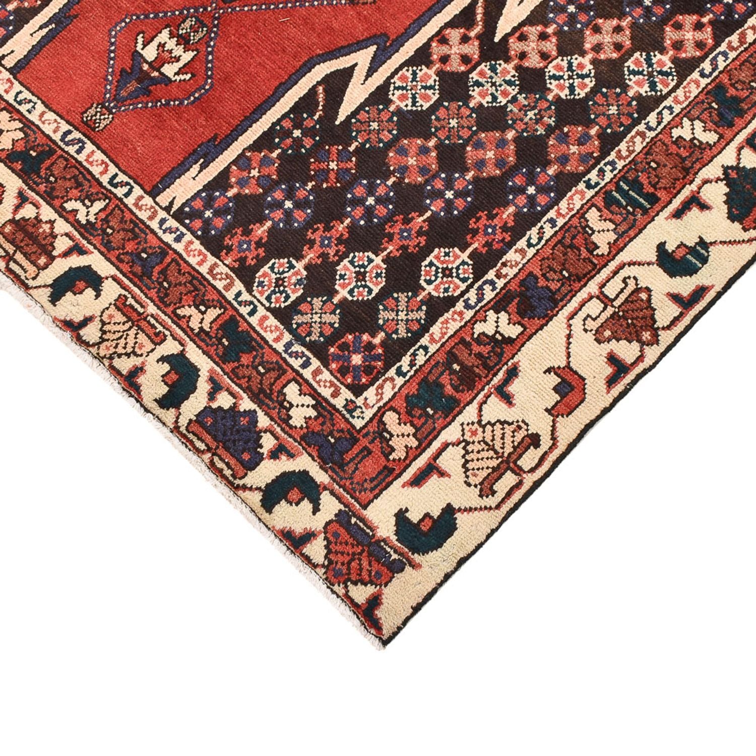 Alfombra persa - Nómada - 193 x 121 cm - multicolor