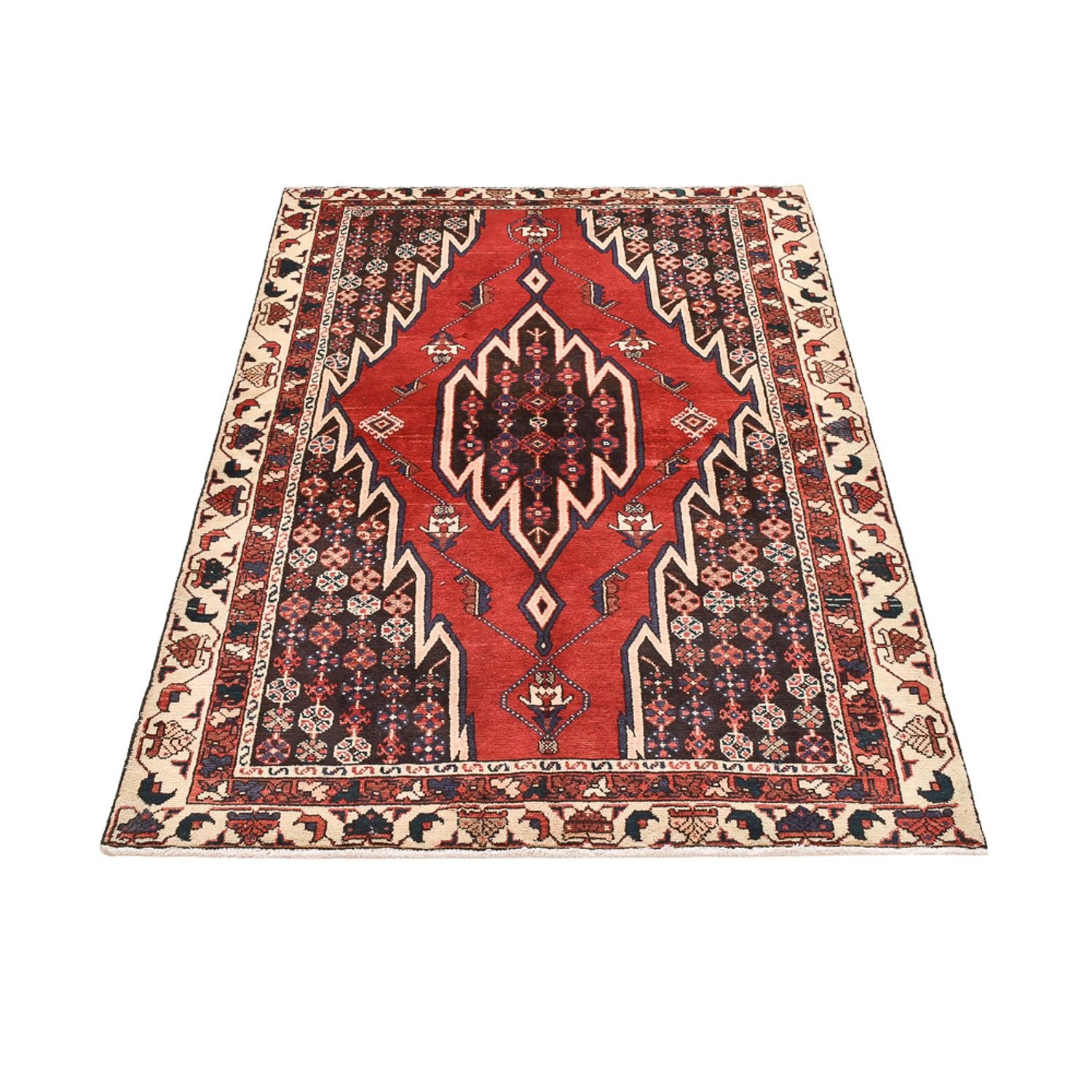 Alfombra persa - Nómada - 193 x 121 cm - multicolor
