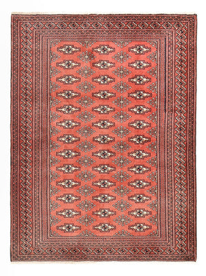 Alfombra Turkaman - 132 x 99 cm - rojo