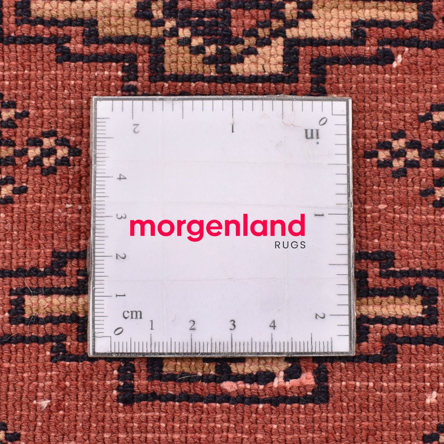 Alfombra Turkaman - 132 x 99 cm - rojo