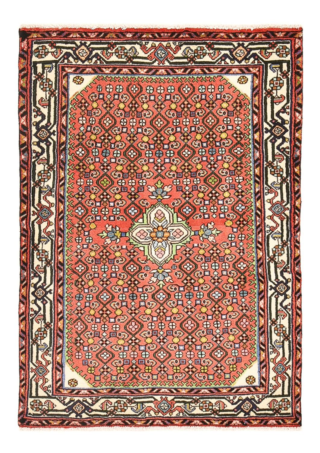 Alfombra persa - Nómada - 132 x 91 cm - rojo