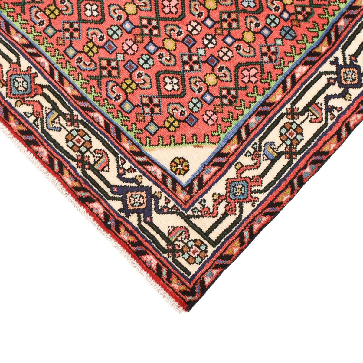 Alfombra persa - Nómada - 132 x 91 cm - rojo