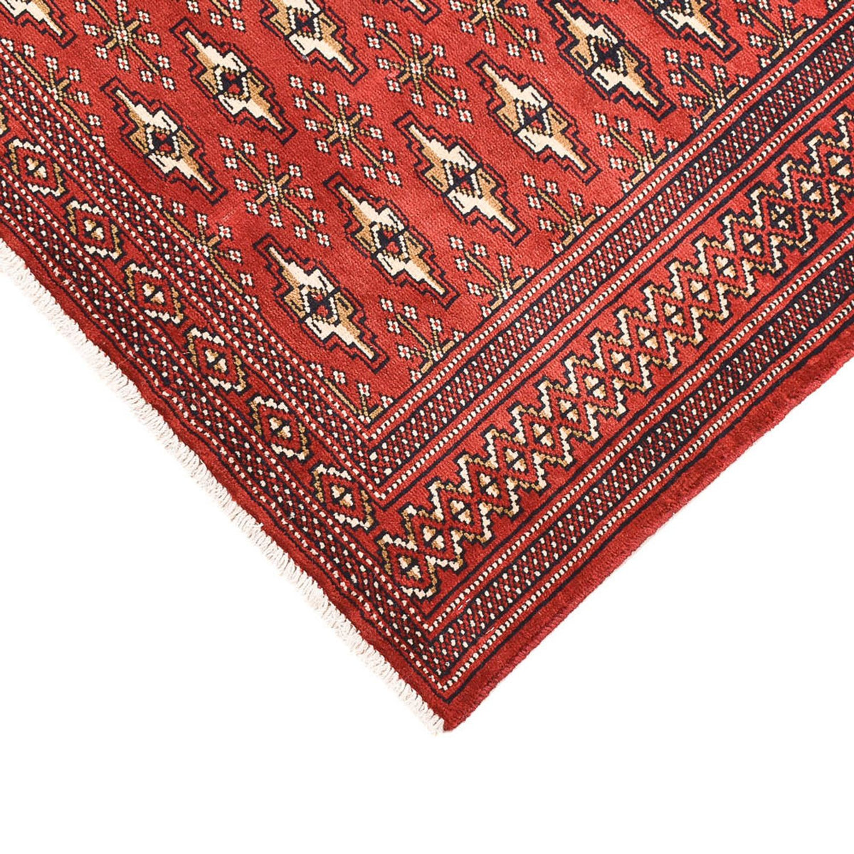 Alfombra Turkaman - 133 x 95 cm - rojo