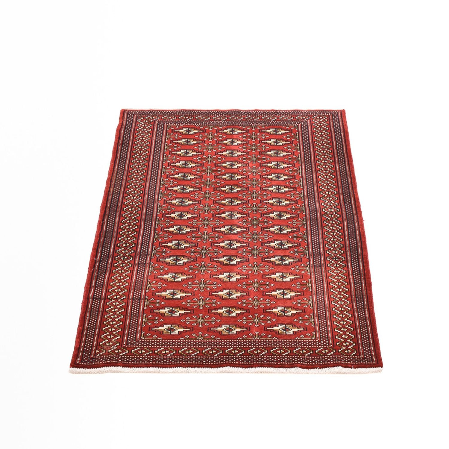 Alfombra Turkaman - 133 x 95 cm - rojo