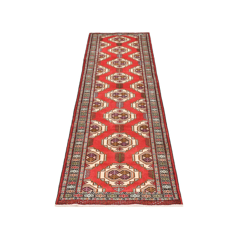 Alfombra de pasillo Alfombra Turkaman - 283 x 85 cm - rojo