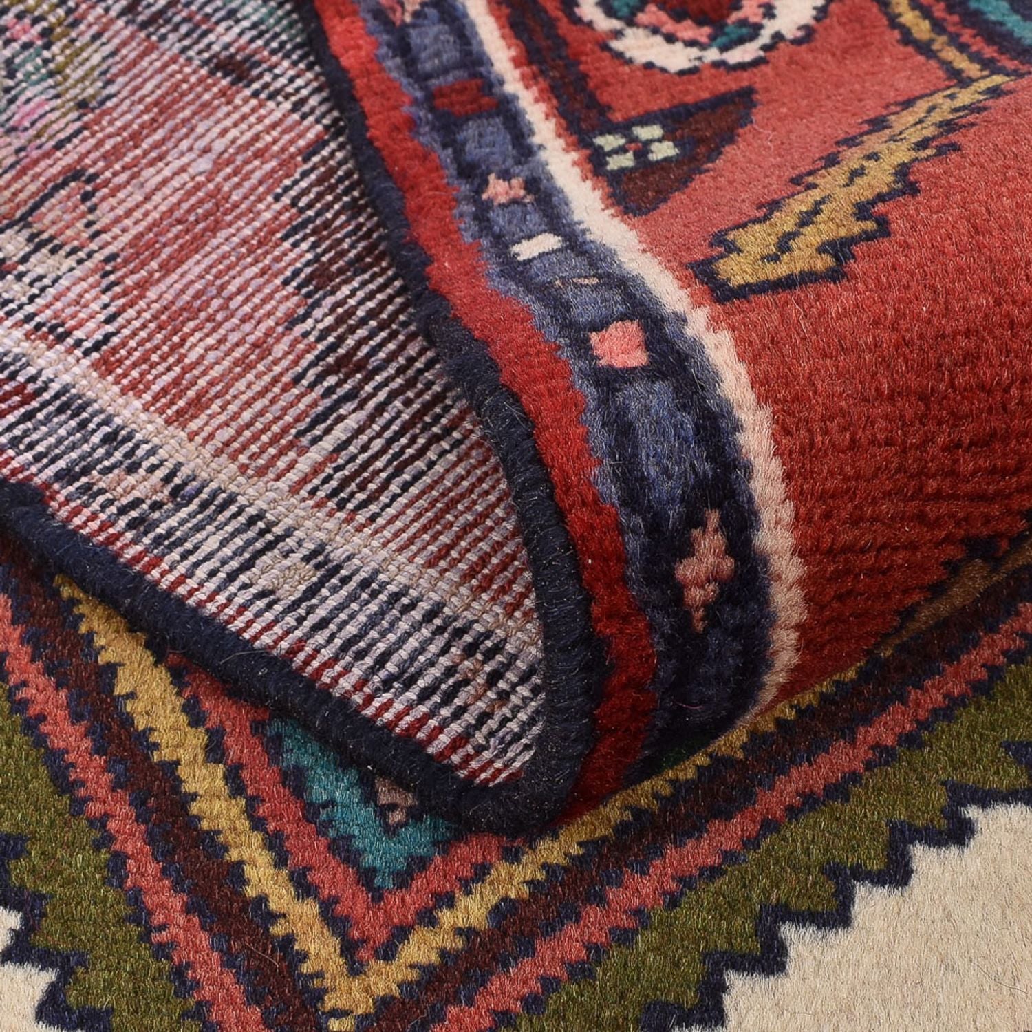 Alfombra de pasillo Alfombra persa - Nómada - 288 x 75 cm - rojo oscuro