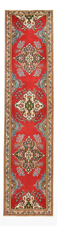 Alfombra de pasillo Alfombra persa - Tabriz - 341 x 85 cm - rojo