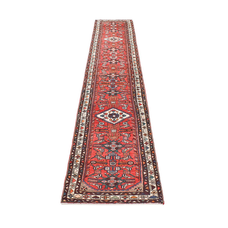 Alfombra de pasillo Alfombra persa - Nómada - 386 x 71 cm - rojo