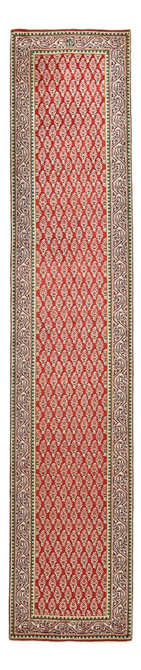 Alfombra de pasillo Alfombra persa - Tabriz - 381 x 73 cm - óxido