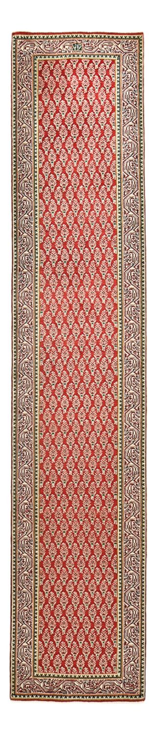 Alfombra de pasillo Alfombra persa - Tabriz - 381 x 73 cm - óxido