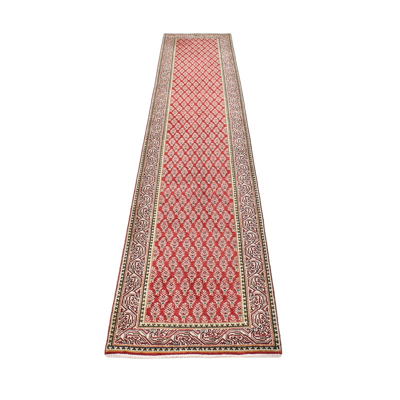 Alfombra de pasillo Alfombra persa - Tabriz - 381 x 73 cm - óxido