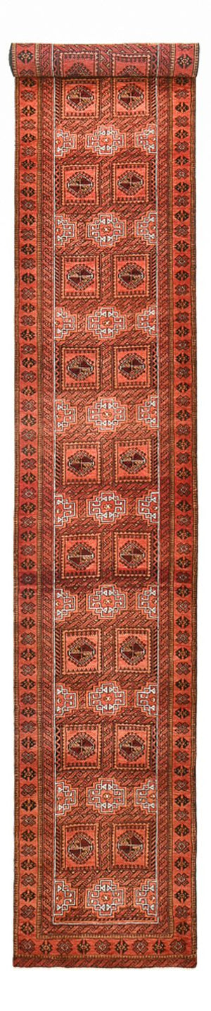 Alfombra de pasillo Alfombra Belutsch - 573 x 86 cm - óxido