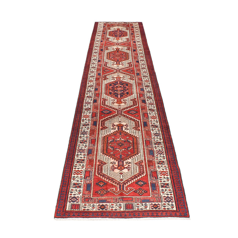 Alfombra de pasillo Alfombra persa - Tabriz - 460 x 98 cm - óxido