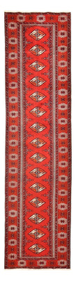 Alfombra de pasillo Alfombra Turkaman - 353 x 89 cm - rojo