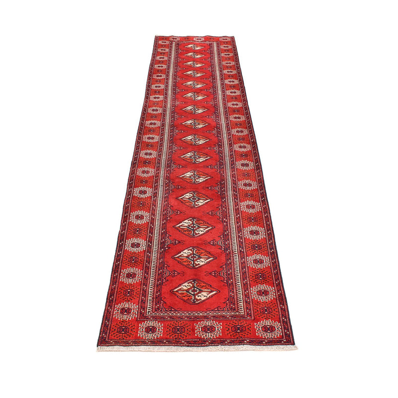 Alfombra de pasillo Alfombra Turkaman - 353 x 89 cm - rojo