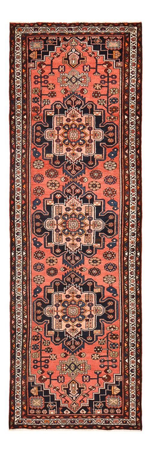 Alfombra de pasillo Alfombra persa - Bidjar - 316 x 105 cm - rojo claro