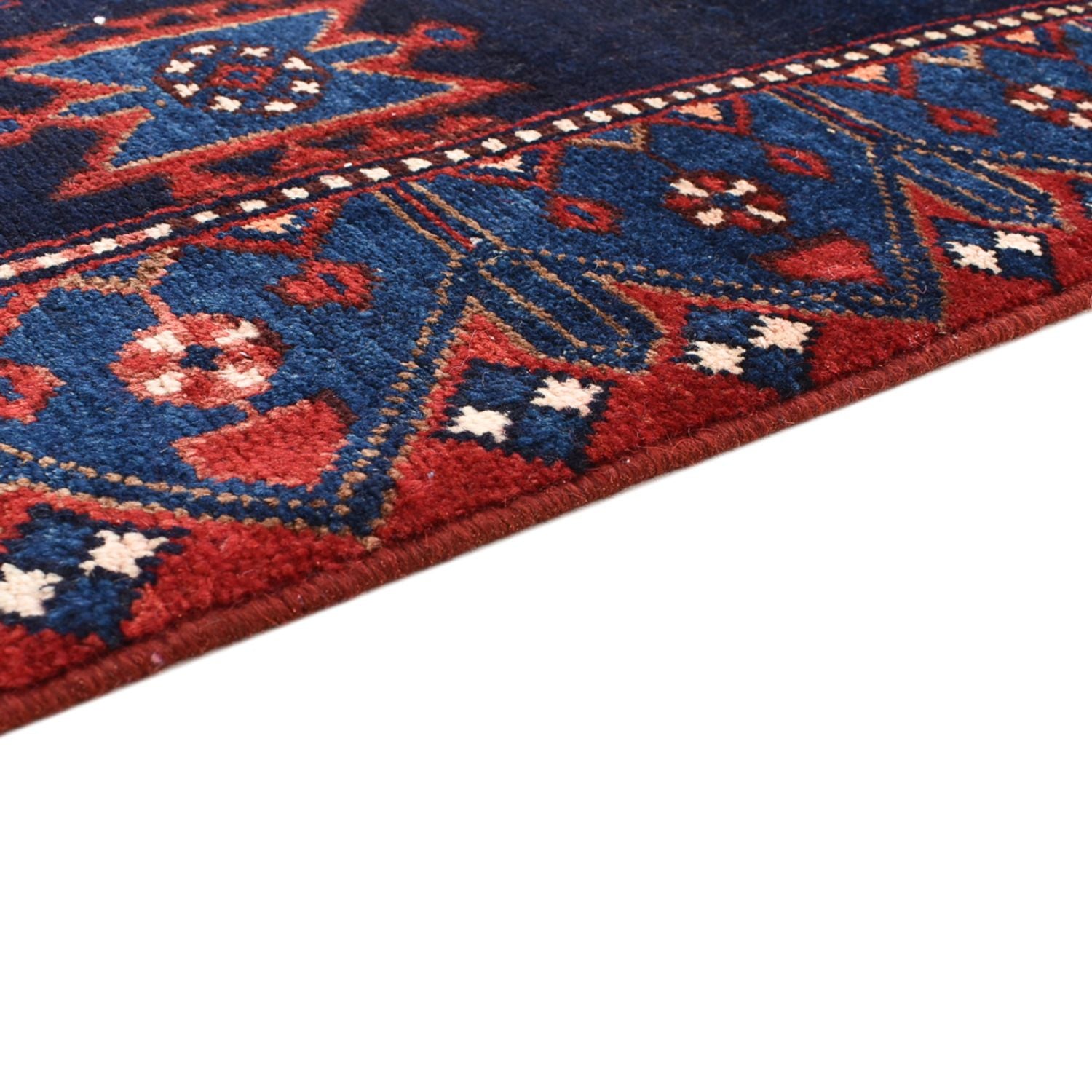 Alfombra de pasillo Alfombra persa - Nómada - 285 x 102 cm - azul oscuro