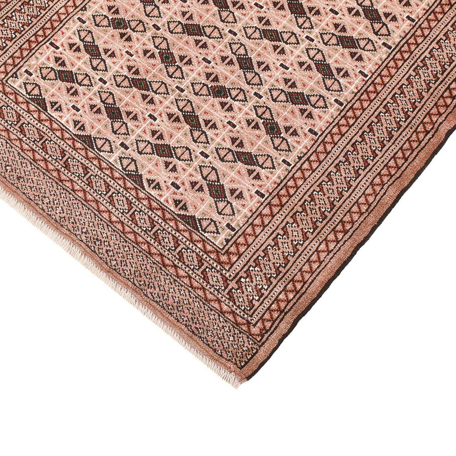 Alfombra de pasillo Alfombra Turkaman - 193 x 83 cm - rojo claro